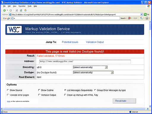 Validation Errors